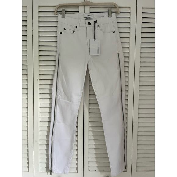 pistola Denim - NWT Pistola High Waisted Side Zip Denim Skinny Jeans Onyx Women's Size 27